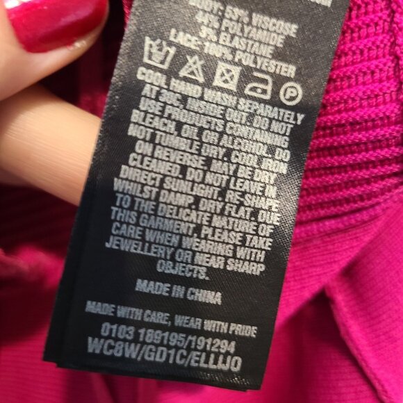 Ted Baker Womens Dress Lace Trim Party Birthday Size 5 10 US Ellijo Wedding - Picture 11 of 12